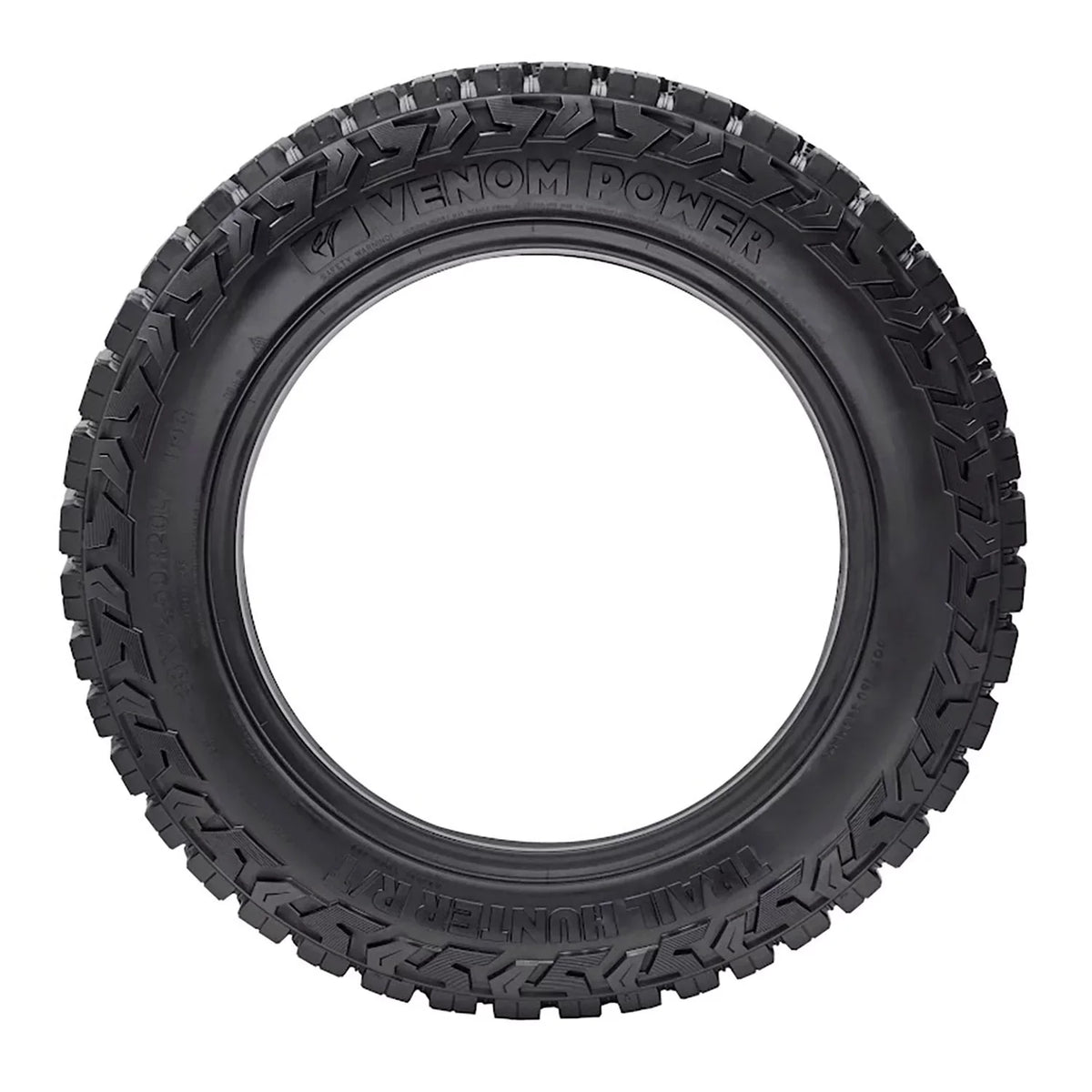 All F R/T Hunter Trail Power Terrain LT37X12.50R22 127Q Light Tire Venom Truck