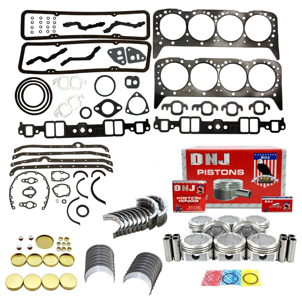 K Bel Cars 16V DNJ Malibu Chevrolet Carlo Camaro G- Cutlass C- EK3101 Rebuild Corvette Series & Pontiac Trucks - V8 1968-1980 Monte OHV Fits Engine Oldsmobile Buick Air GMC Impala 5.7L Kit
