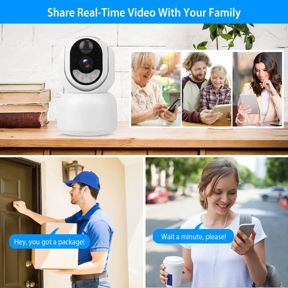 Vision Wireless Audio Siren 2-Way Night Detection Human Home Light WIFI Camera Surveillance Security Camera special edition Powered Color Flood Outdoor 1080P Solar Battery for iMounTEK