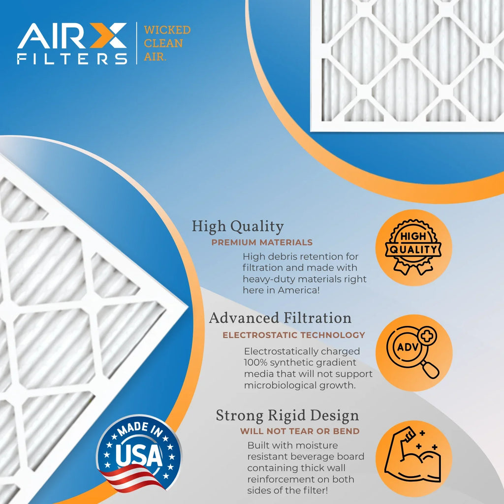 7 1200 1000, Electrostatic 11 Pack 20x24x1 & MPR by FPR trendy to 4 Comparable HVAC USA Air Filter 20x24x1 Conditioner Pleated Air CLEAN FILTERS Premium MERV Made AIRX Furnace Filter WICKED Filters AIR. MPR