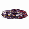 Crystal Taylor Multi Multi Leather Chelsea by Spirit Bracelet and Multi-wrap classic Quartz