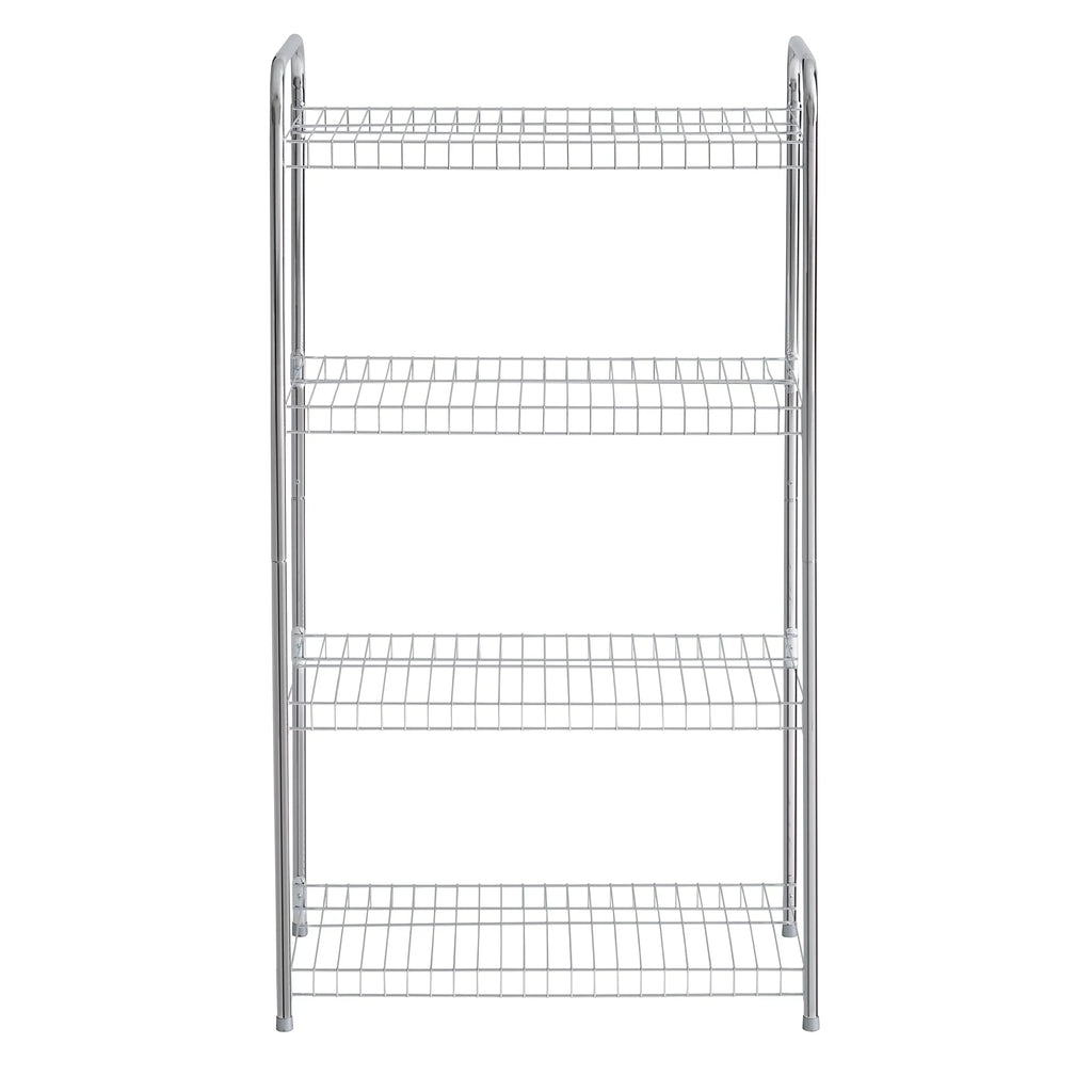 Nickel. special edition Multipurpose Satin 4-Tier Freestanding Rubbermaid Shelving Wire Unit,