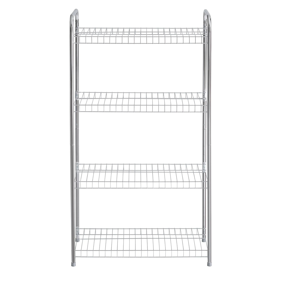 Nickel. special edition Multipurpose Satin 4-Tier Freestanding Rubbermaid Shelving Wire Unit,