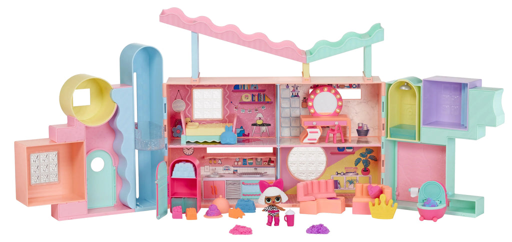 LOL Tot, Surprise Magic Squish Playset House with 4+ high quality Sand Ages