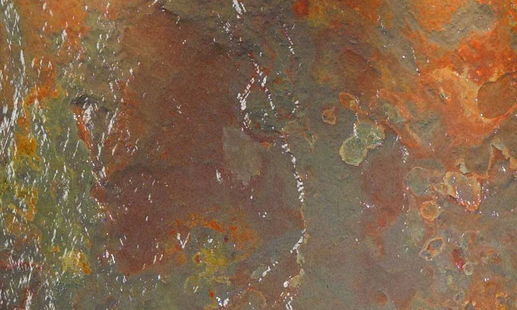 Falls-Square-Blackened Wall Natural OFS1504 Copper-Multi-Color Slate Fountain Olympus Adagio