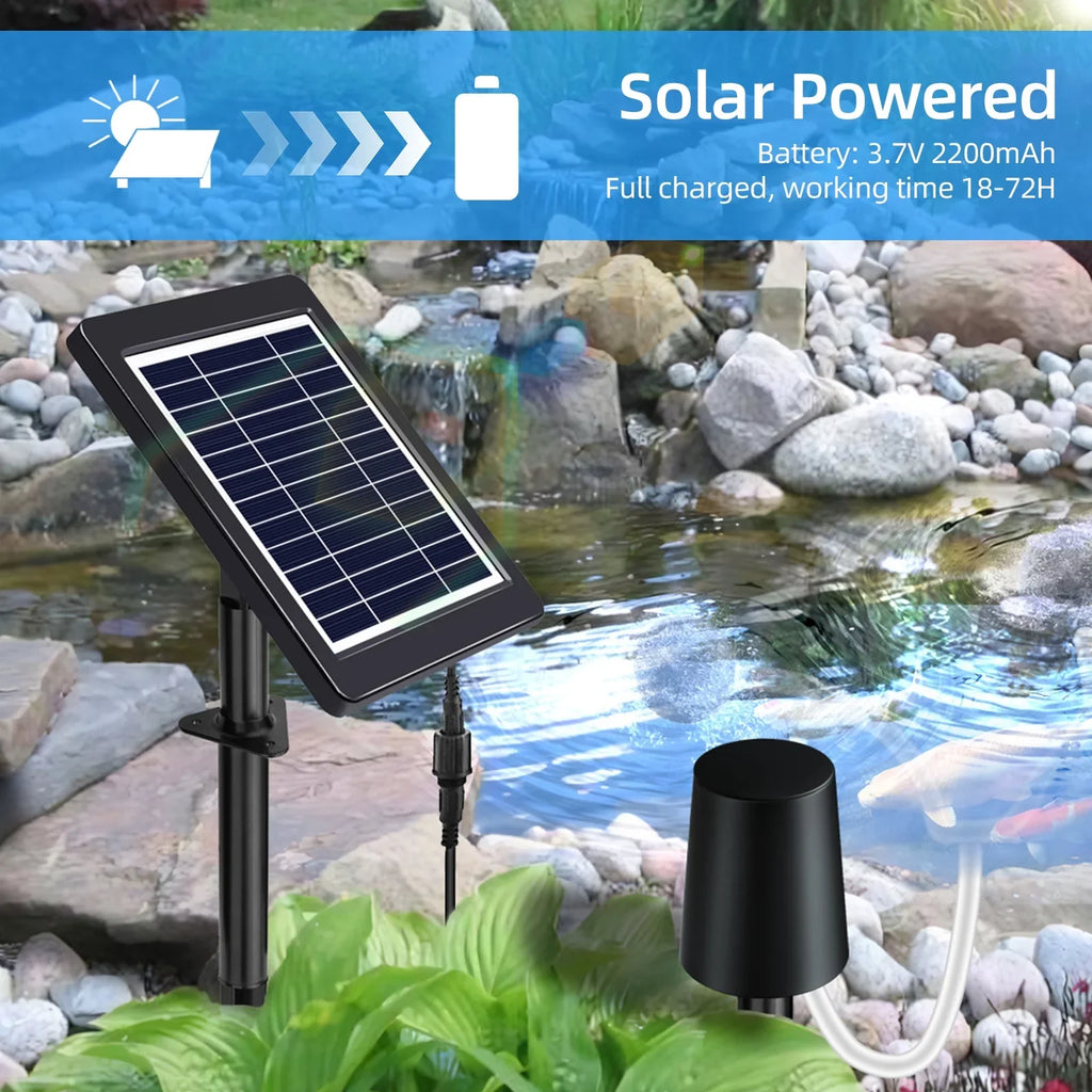 Pond moobody classic Perfect Oxygenation Pond Pump, 3 for Fishing Air with in Modes Aerator Stock 4W, Hydroponics Solar Powered
