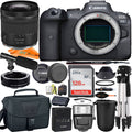 Canon + R6 24-105mm Camera RF Mirrorless ZeeTech Accessory STM with + + EOS Adapter SanDisk Lens Digital Mount Bundle 128GB