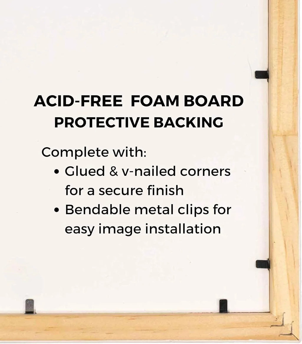 14X44 Frame Board Frame Backing And Hanging trendy Hardware Black UV Includes Acid Picture Foam Barnwood Plexiglass,