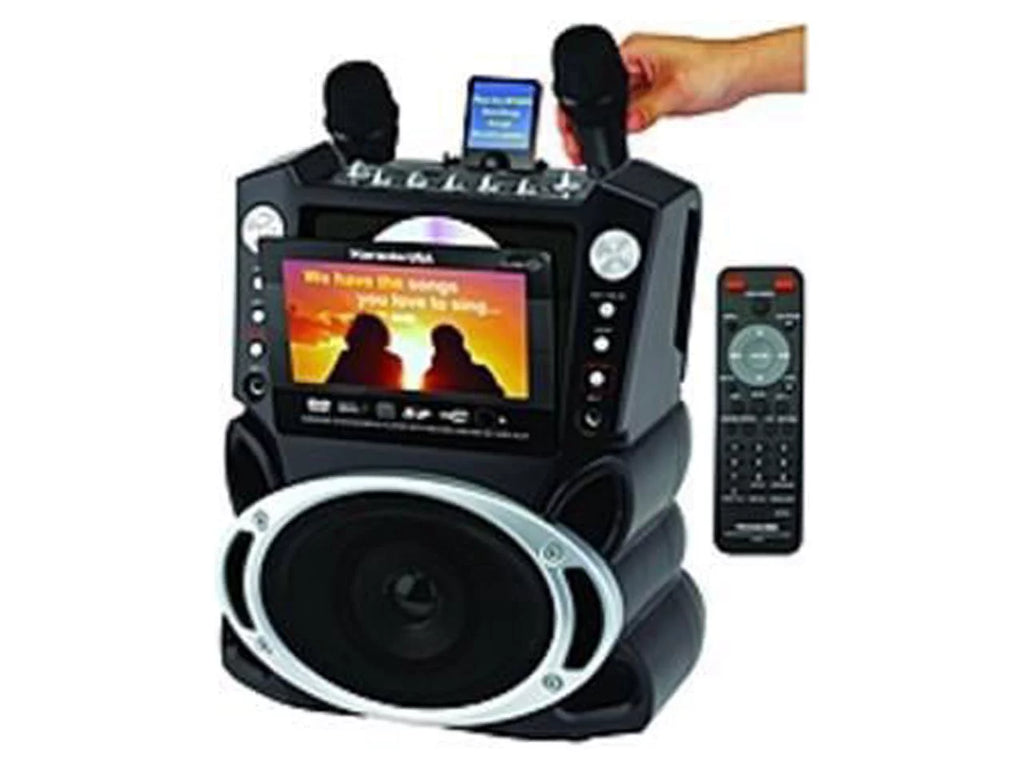with trendy MP3+G Emerson Portable System 7" /CD+G/ Karaoke DVD LCD