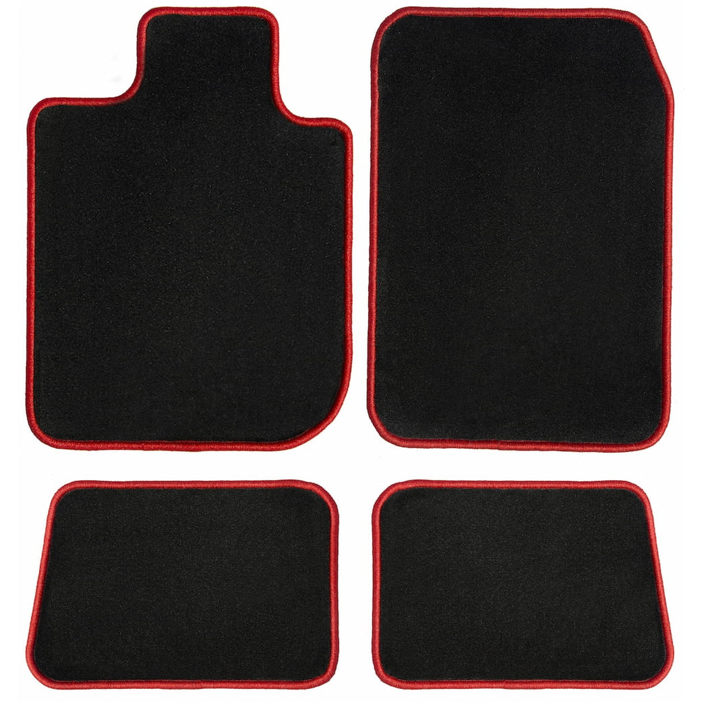 Mats Car / Driver, Black 2013, 2017 Carpet Passenger Rear Custom 2012, 2016, 2011, 2015, - with GGBAILEY Fit Red Mats, Mats BMW X3 & for 2014, Floor Edging