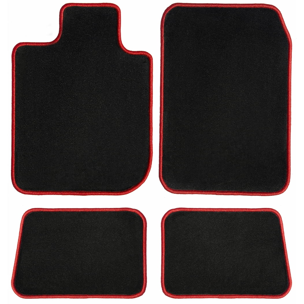 Mats Car / Driver, Black 2013, 2017 Carpet Passenger Rear Custom 2012, 2016, 2011, 2015, - with GGBAILEY Fit Red Mats, Mats BMW X3 & for 2014, Floor Edging