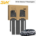 Toyota 3W 7 TPE All weather for seat Car 7 Seat fit Liner Sienna Floor Sienna 2021-2024 Floor Mats