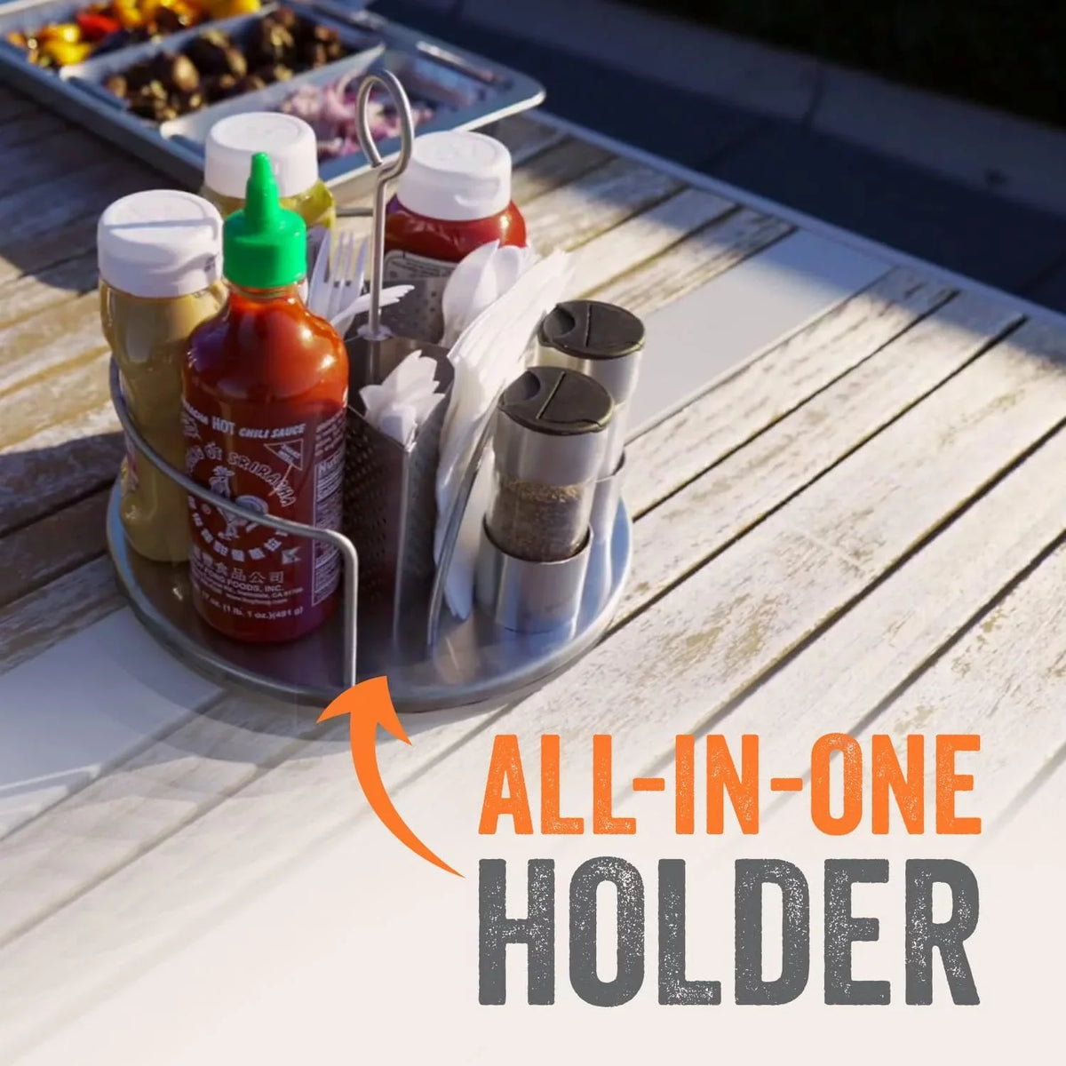 Utensil Susan BBQ Lazy Glory Table for Organizer Holder Spice Yukon Caddy classic &