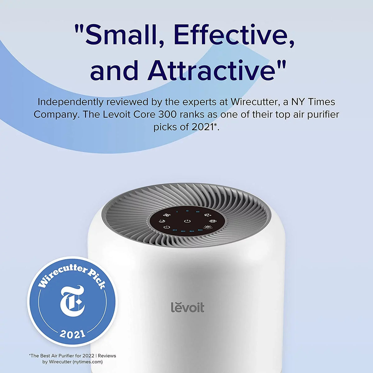 Up to 300-RAC, White for 547 Large Core ft., Rooms and sq. Allergies Purifier Levoit Asthma, Air