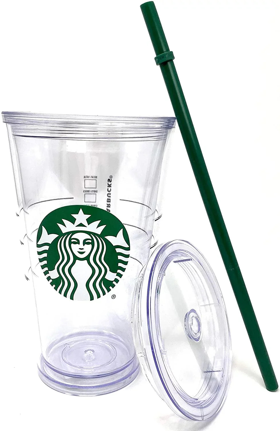 Straw Tumbler Logo With Traveler Clear Green 16oz Cup Grande high quality - Cold Starbucks