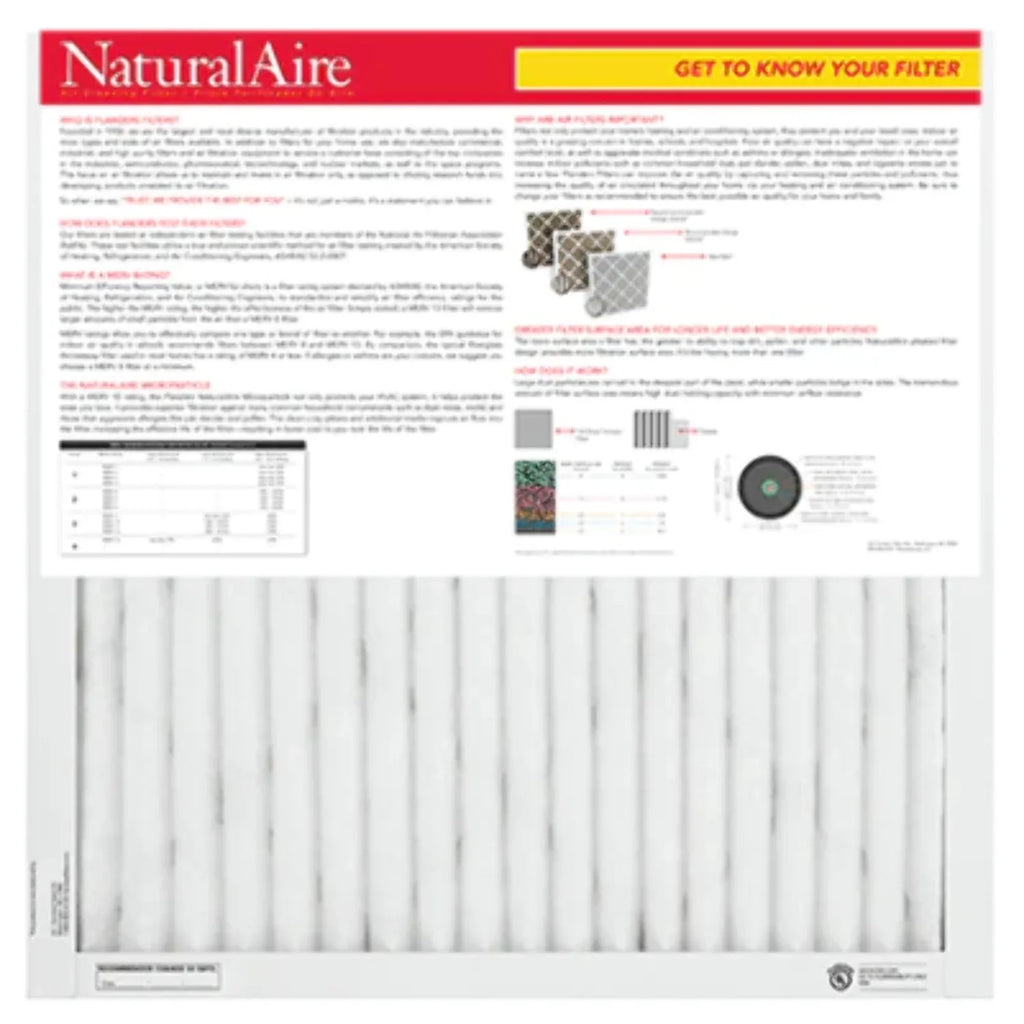 Filters 10 pack) (6 85256.01175235 Microparticle MERV 17.5x23.5x1 NaturalAire