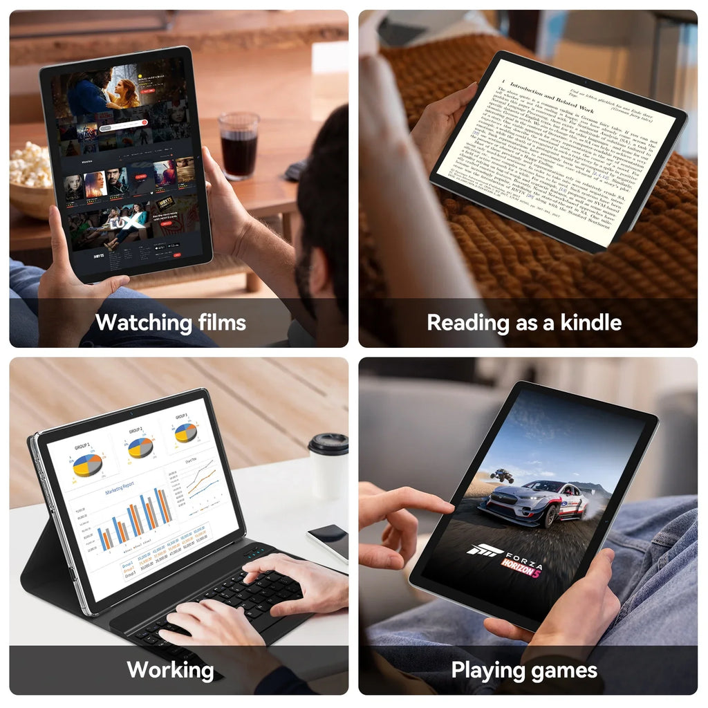 Tablet Newest inch with Storage,Android Keyboard Expandable,Octa-Core Stylus,5G Tablet,1TB 10.1 ROM WiFi Wireless Tablet RAM Case Processor,2024 12.0 Mouse Android Tablet,8GB Tablet 128GB