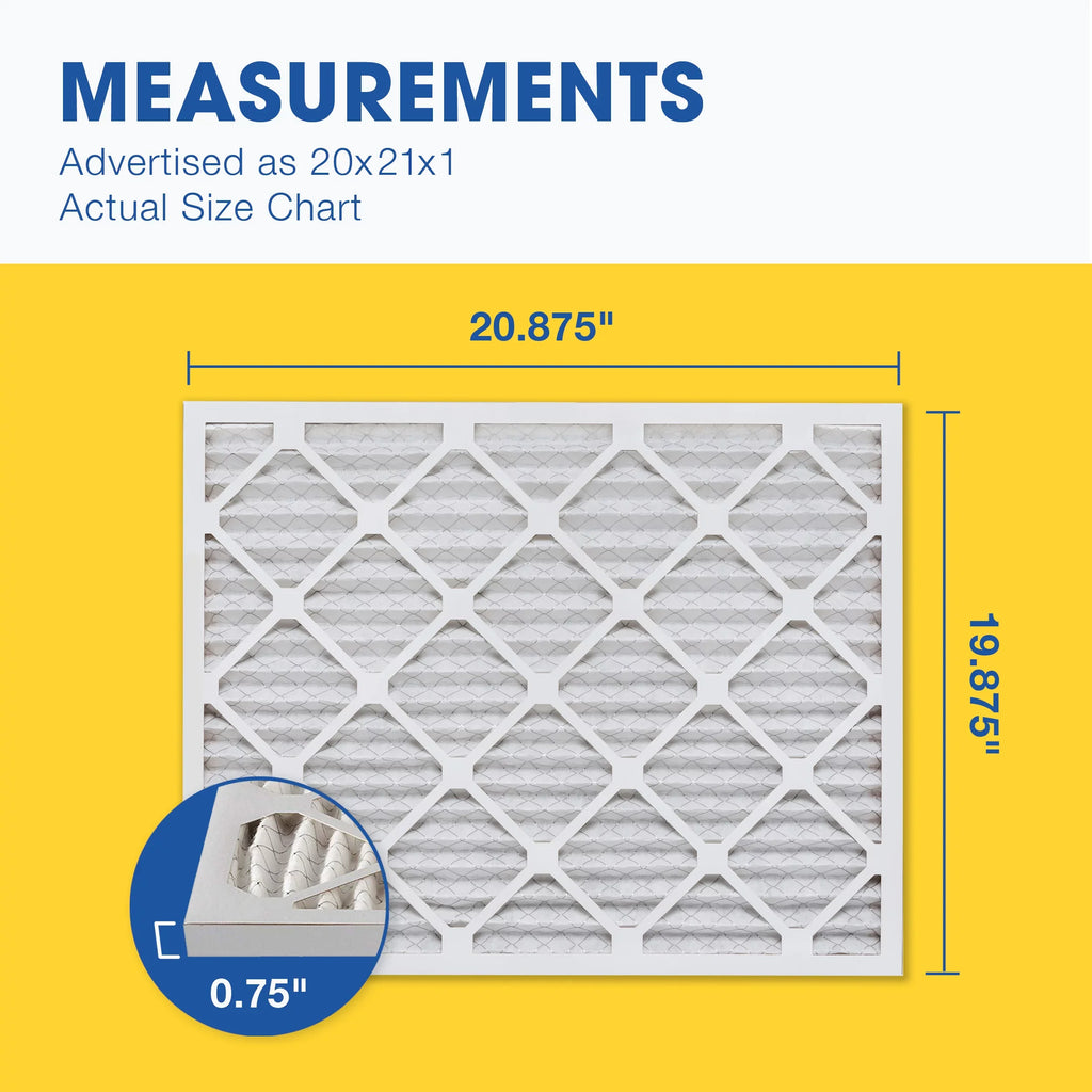 new 6 Filter, 20x21x1 Air Filter, MERV AC Pleated Air 11 Furnace Aerostar Pack
