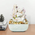 Ferrisland Seahorse classic Water With Tabletop 3-Tier LED Shell Lights And Fountain