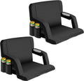 Stadium - Events, and Seat, Sporting Seating Picnic and 25-Inch Chair Camping, Reclining AiYCHEN Extra Wide Waterproof, Sturdy Beaches, Bleachers for for Thicker,