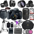Lens||Tamron Canon Bundle w/ Autofocus Camera Digital Lens 18-55mm IS AF Rebel Zoom f/4-5.6 70-300mm SLR ||Accessory EOS STM EF-S T7i Telephoto