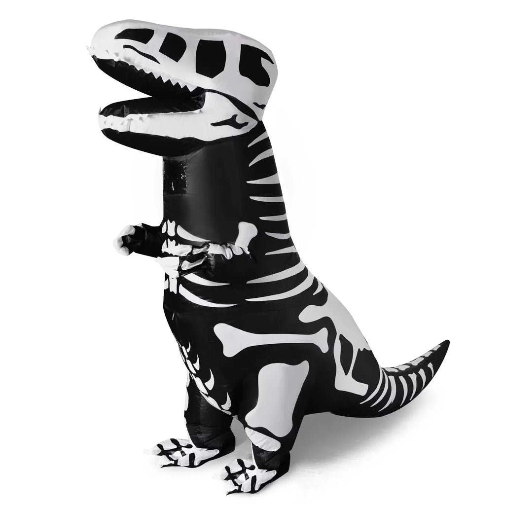 party Inflatable Full Body and Dinosaur Skeleton Halloween supplies,Dress-up Costume, Girls(Black) T-Rex Inflatable Child,Boys Costume,Halloween classic for